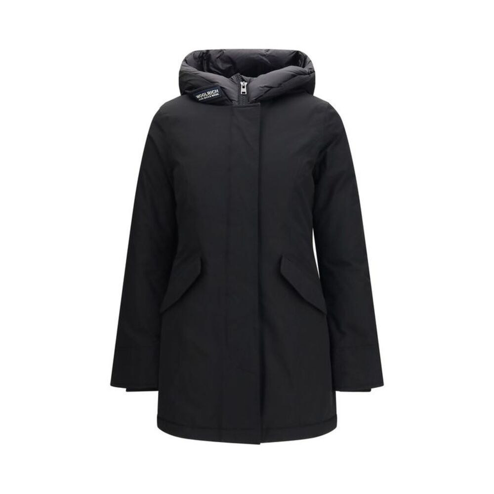 Woolrich Black Cotton Women's Parka